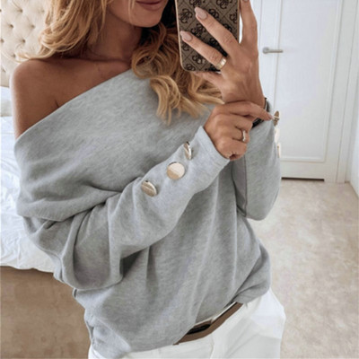 Moderna ženska bluza golih ramena, pogodna za proljeće