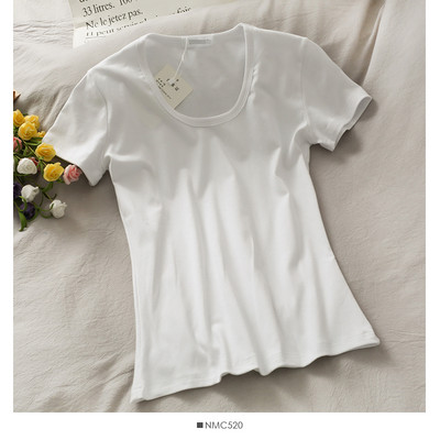 Tricou casual dama model uni cu decolteu oval