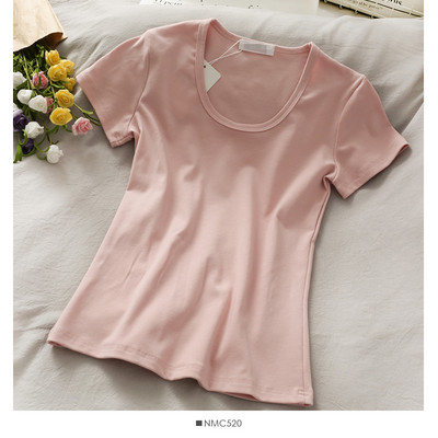 Tricou casual dama model uni cu decolteu oval