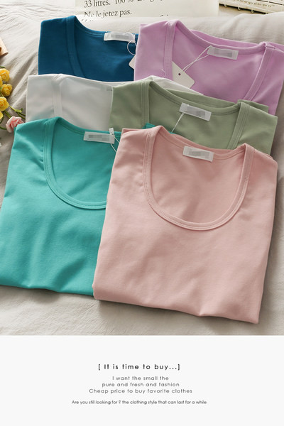 Tricou casual dama model uni cu decolteu oval