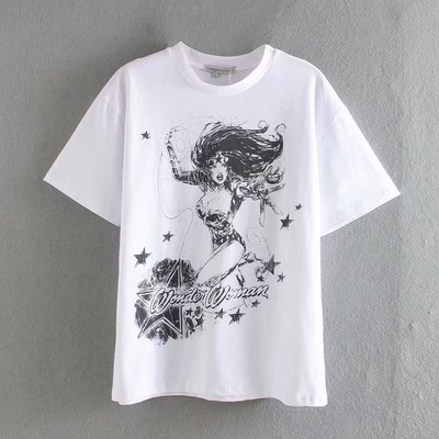 T-shirt φαρδύ μοντέλο με απλικέ