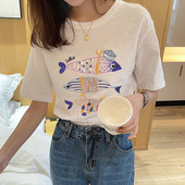 Γυναικείο casual μπλουζάκι με πούλιες και κεντήματα