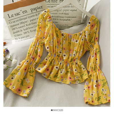 Νέο μοντέλο γυναικεία μπλούζα με μοτίβα λουλουδιών