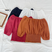 Γυναικεία μπλούζα νέο μοντέλυ με ντεκολτέ - διάφορα χρώματα