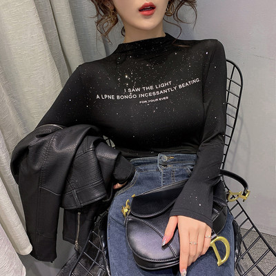 Novi model ženske bluze sa natpisom i dugim rukavima