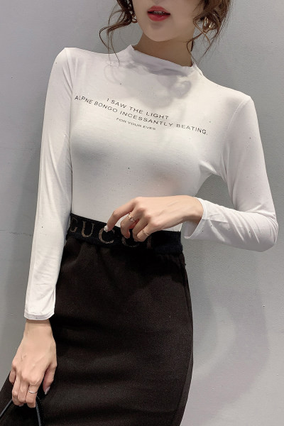 Novi model ženske bluze sa natpisom i dugim rukavima