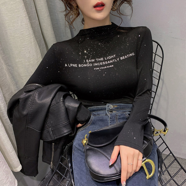 Novi model ženske bluze sa natpisom i dugim rukavima