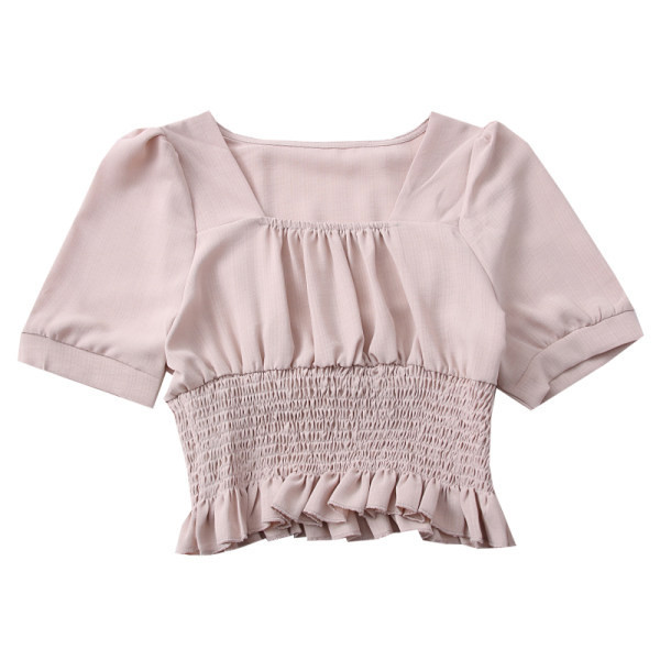 Novi model ženske bluze četvrtastog izreza i kratkih rukava