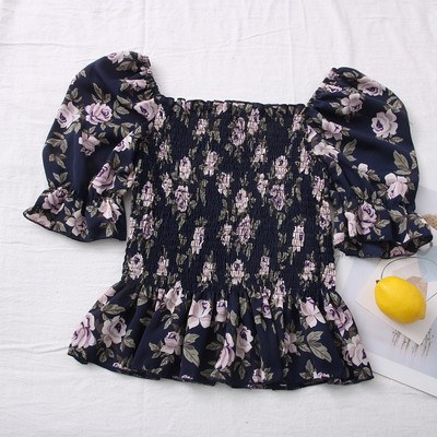 Νέο μοντέλο γυναικεία μπλούζα με λουλουδάτο μοτίβο - διάφορα χρώματα