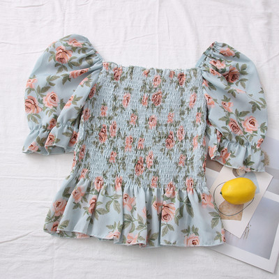 Νέο μοντέλο γυναικεία μπλούζα με λουλουδάτο μοτίβο - διάφορα χρώματα