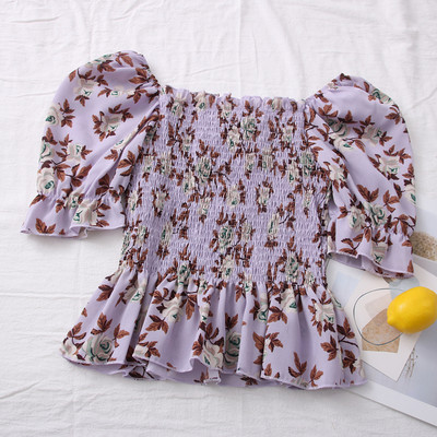 Νέο μοντέλο γυναικεία μπλούζα με λουλουδάτο μοτίβο - διάφορα χρώματα