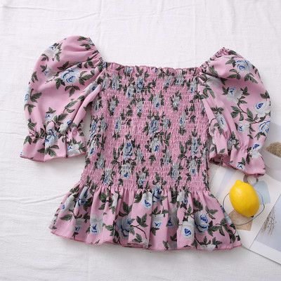 Νέο μοντέλο γυναικεία μπλούζα με λουλουδάτο μοτίβο - διάφορα χρώματα