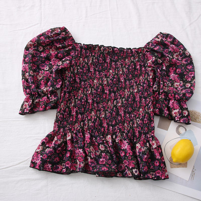 Νέο μοντέλο γυναικεία μπλούζα με λουλουδάτο μοτίβο - διάφορα χρώματα