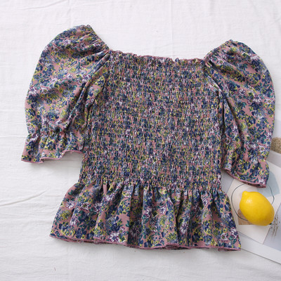 Νέο μοντέλο γυναικεία μπλούζα με λουλουδάτο μοτίβο - διάφορα χρώματα