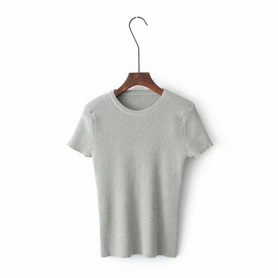 Ženska pripijena bluza od samtastog žerseja