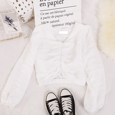 Γυναικεία μπλούζα με μακριά μανίκια και λαιμόκοψη