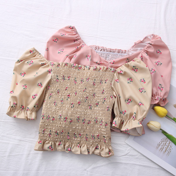 Novi model ženske bluze sa špic izrezom i vezicama