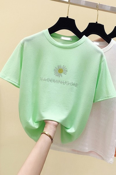 Ženska casual majica s vezom i kratkim rukavima