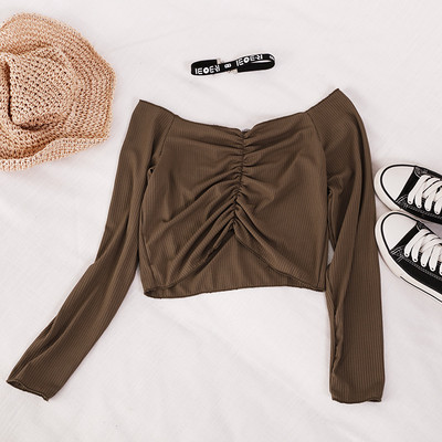 Γυναικεία casual μπλούζα με μακριά μανίκια σε διάφορα χρώματα