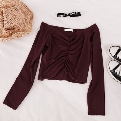 Γυναικεία casual μπλούζα με μακριά μανίκια σε διάφορα χρώματα