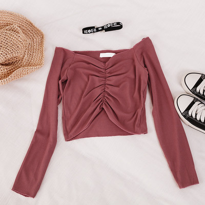 Γυναικεία casual μπλούζα με μακριά μανίκια σε διάφορα χρώματα