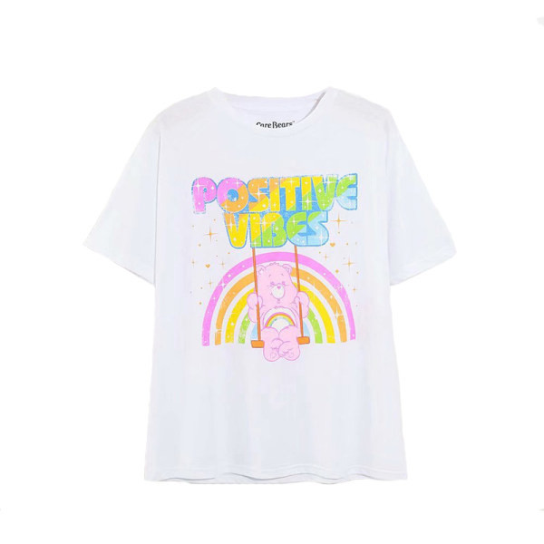 Moteriški marškinėliai su spalvotomis aplikacijomis – plataus modelio