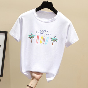 Γυναικείο μπλουζάκι με κέντημα και οβάλ λαιμόκοψη σε λευκό και μαύρο χρώμα