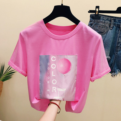 Γυναικείο μπλουζάκι με χρώμα απλικέ - τρία μοντέλα