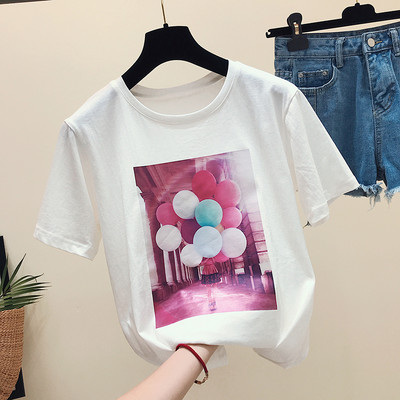 Γυναικείο μπλουζάκι με χρώμα απλικέ - τρία μοντέλα