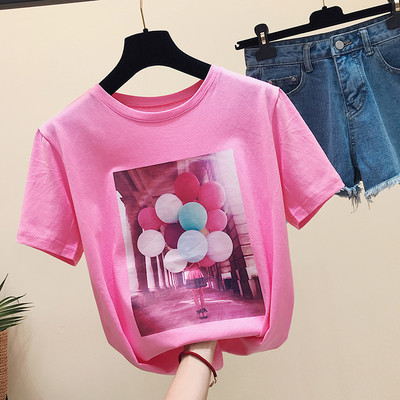 Γυναικείο μπλουζάκι με χρώμα απλικέ - τρία μοντέλα