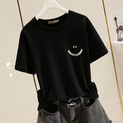 Φαρδύ μοντέλο γυναικείο μπλουζάκι με κεντήματα