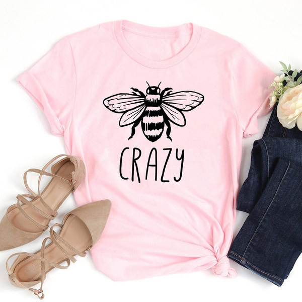 Novi model ženske majice kratkih rukava sa aplikacijom pčela - više boja