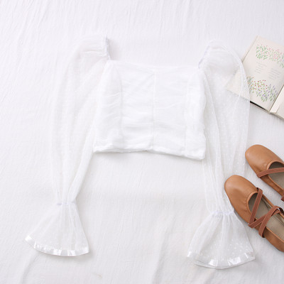 Elegantna ženska bluza s lotos rukavima