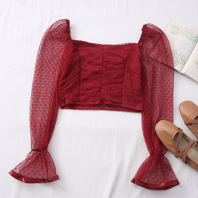 Elegantna ženska bluza s lotos rukavima