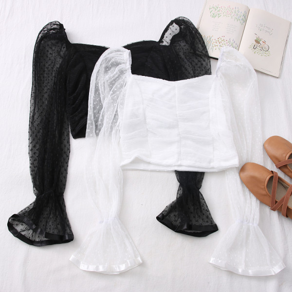 Elegantna ženska bluza s lotos rukavima