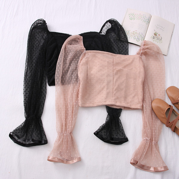 Elegantna ženska bluza s lotos rukavima