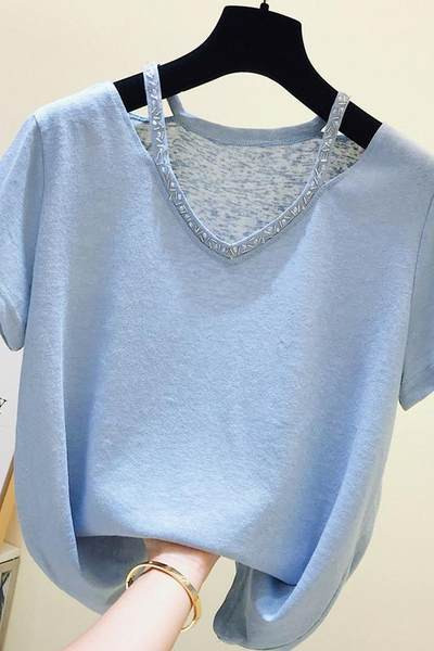 Ženska bluza sa perlicama u tri boje