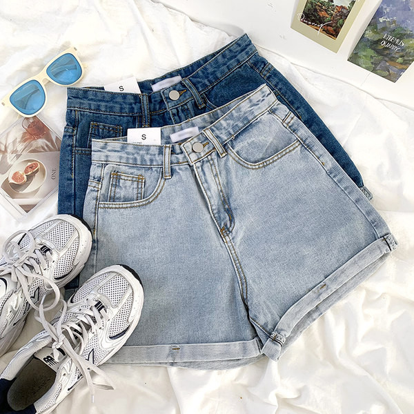 Ženske kratke traperice visokog struka u dvije boje