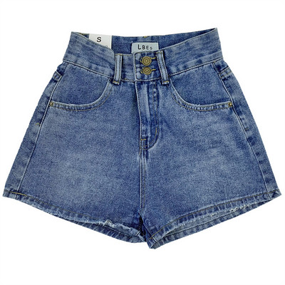 Ženske ležerne kratke traperice s gumbima