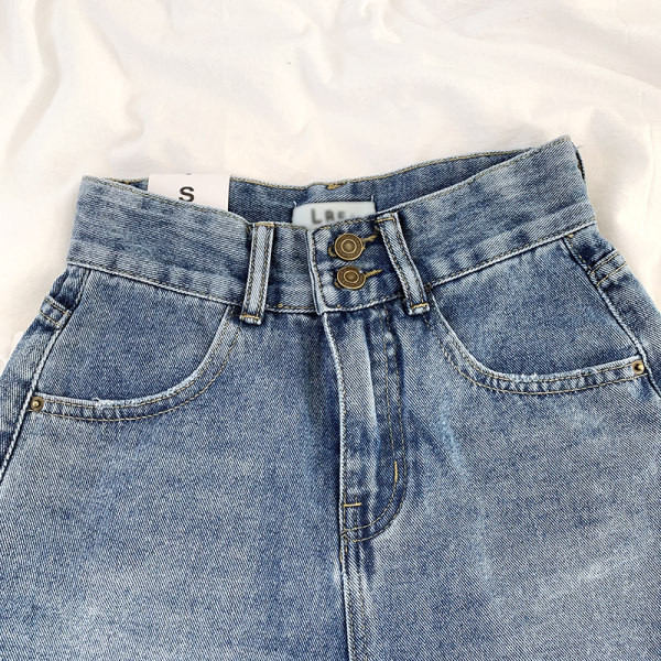 Ženske ležerne kratke traperice s gumbima