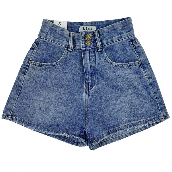 Ženske ležerne kratke traperice s gumbima