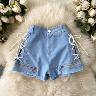 Novi model ženskih kratkih hlača sa visokim strukom