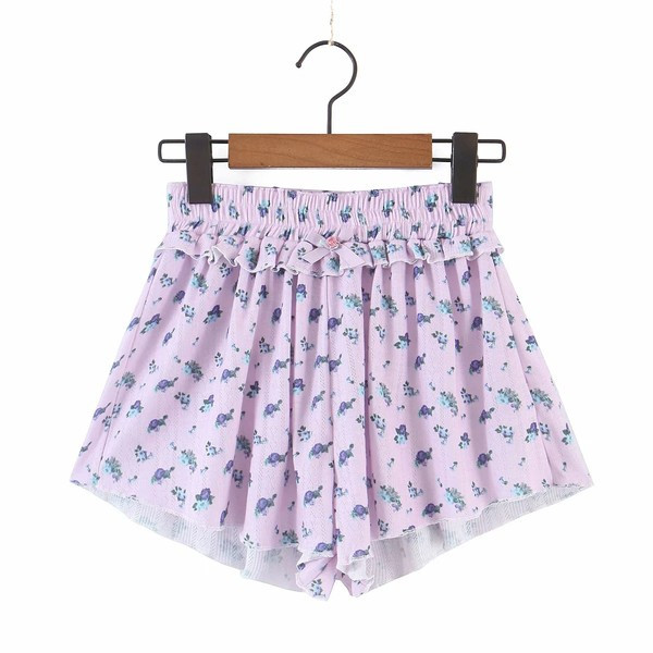 Ležerne ženske kratke hlače s cvjetnim uzorkom