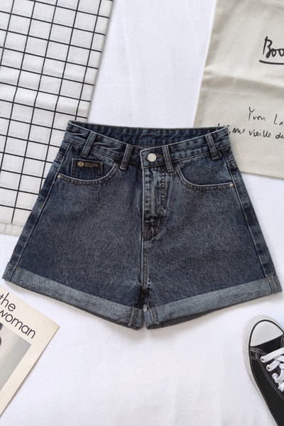 Ležerne traper kratke hlače s džepovima