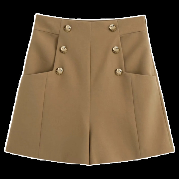 Μοντέρνα σορτς με κουμπιά και τσέπες