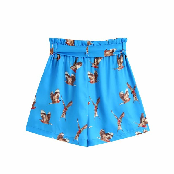 Γυναικεία σορτς με ελαστική μέση και κορδόνια