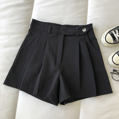 Νέο μοντέλο γυναικεία σορτς με ψηλή μέση και κουμπί