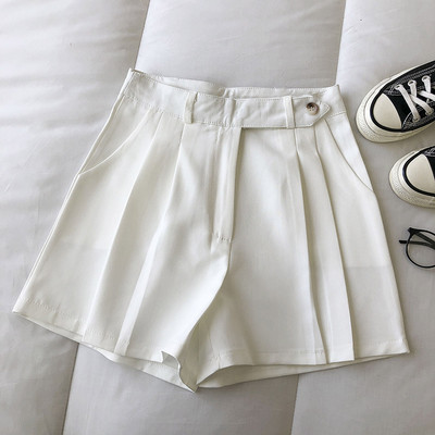 Νέο μοντέλο γυναικεία σορτς με ψηλή μέση και κουμπί