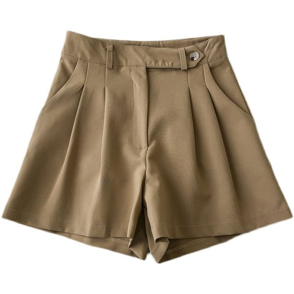 Νέο μοντέλο γυναικεία σορτς με ψηλή μέση και κουμπί
