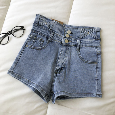 Κοντό τζιν γυναικείο με κουμπιά